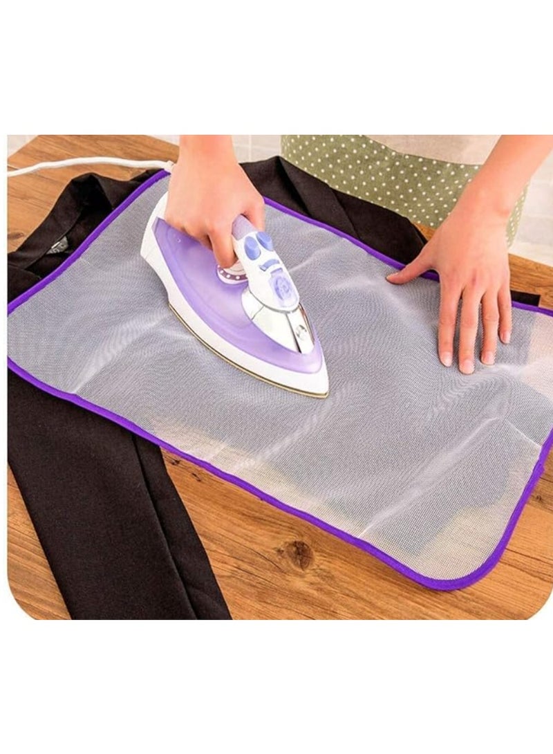 Heat Resistant Ironing Pad Protective Pad 61x41 cm Non-Stick Reusable Pressing Mesh for Steam Irons - Image 1